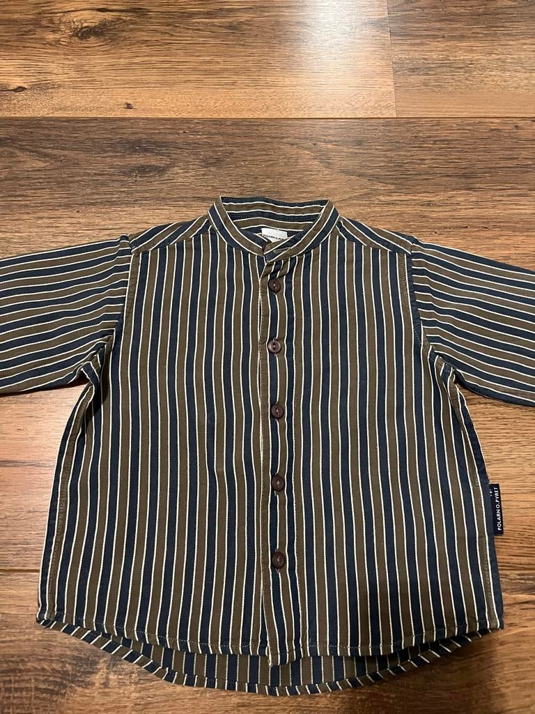 Gestreepte blouse Polarn O. Pyret maat 68, Ophalen of Verzenden, Zo goed als nieuw, Jongetje, Overhemdje of Bloesje