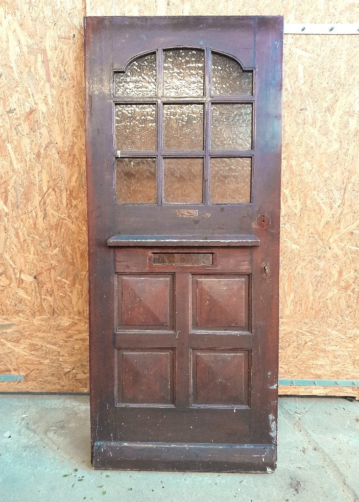 buitendeur hardhout merbau, tuindeur, schuurdeur, Ophalen of Verzenden, Glas, Buitendeur, 215 cm of meer