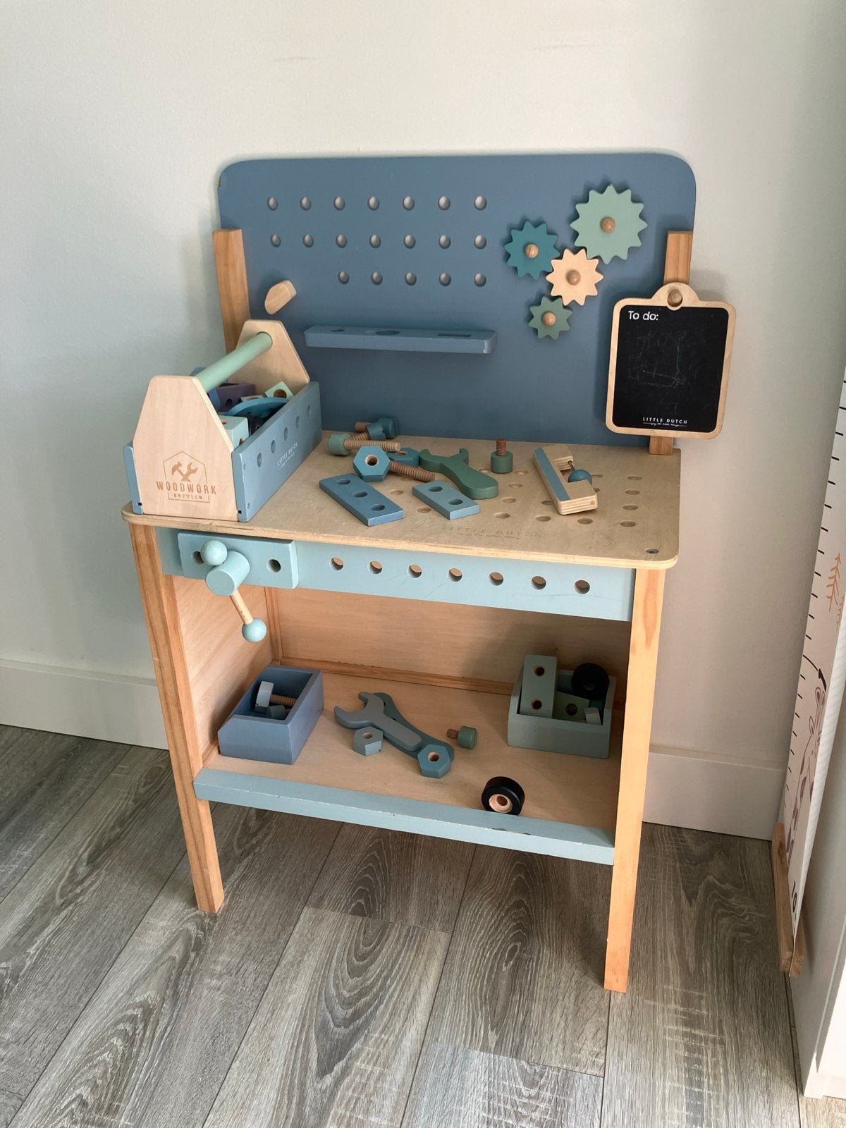 Little Dutch Houten Werkbank met Gereedschap, Kinderen en Baby's, Speelgoed | Houten speelgoed, Ophalen, Gebruikt, Overige typen