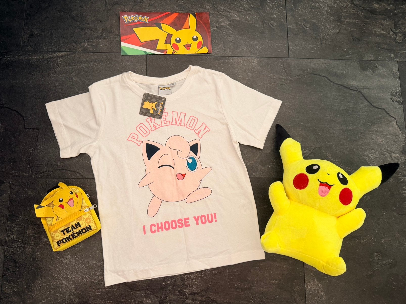 NIEUW Pokémon T-shirt – Jigglypuff, Kinderen en Baby's, Kinderkleding | Maat 110, Ophalen of Verzenden, Nieuw, Jongen of Meisje