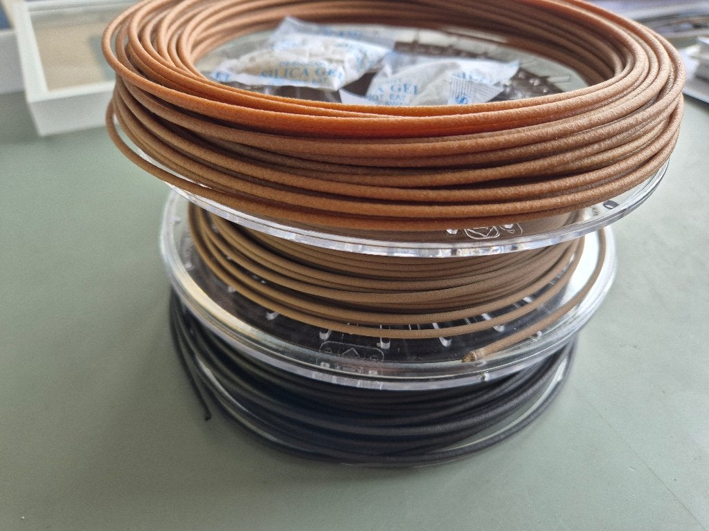 Nederlandse ColorFabb fillament met hout carbon en brons, Ophalen of Verzenden, Gebruikt, Filamentrollen