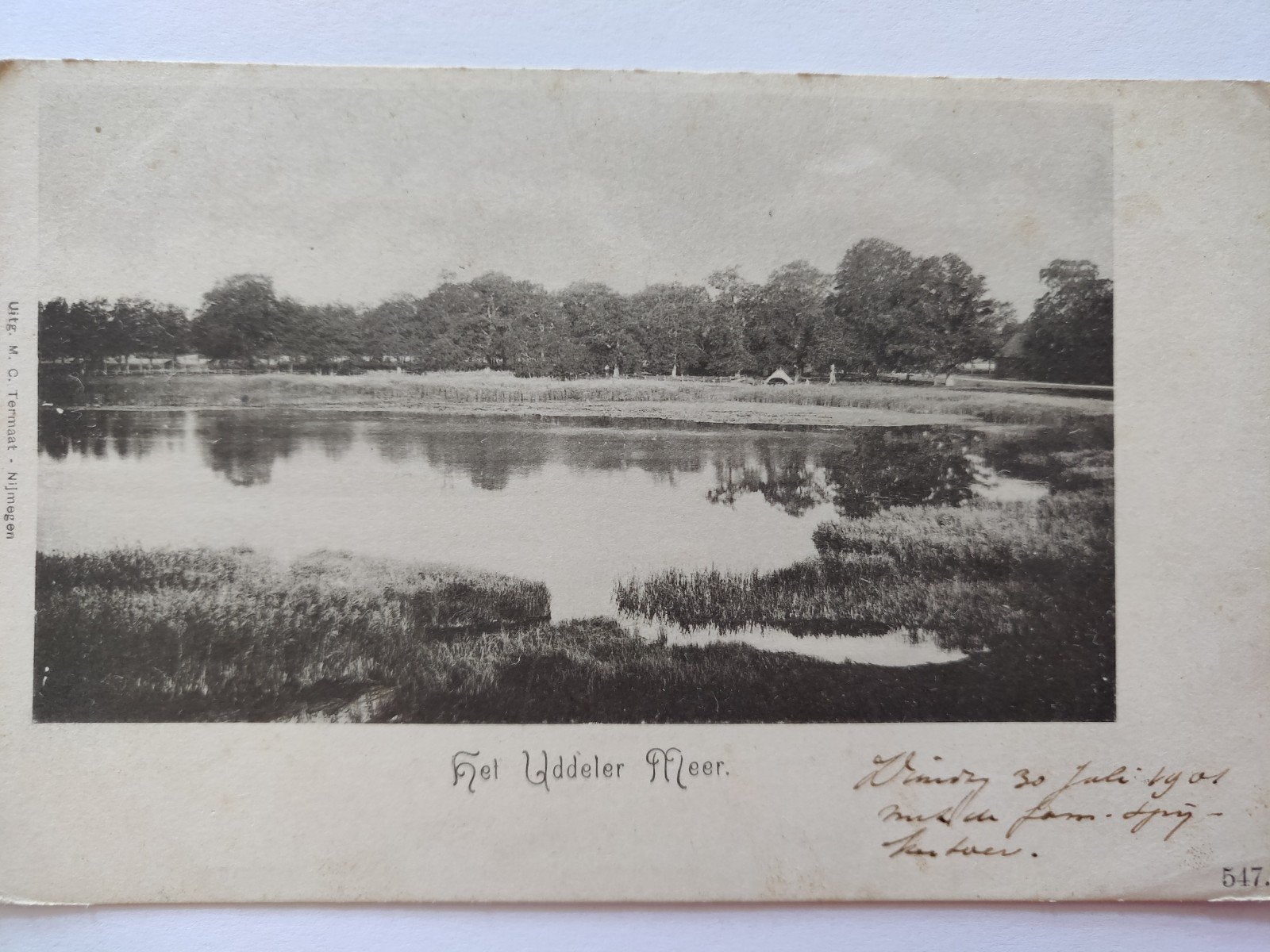 A189 Uddelmeer 1901, Ophalen of Verzenden, 1920 tot 1940, Gelderland