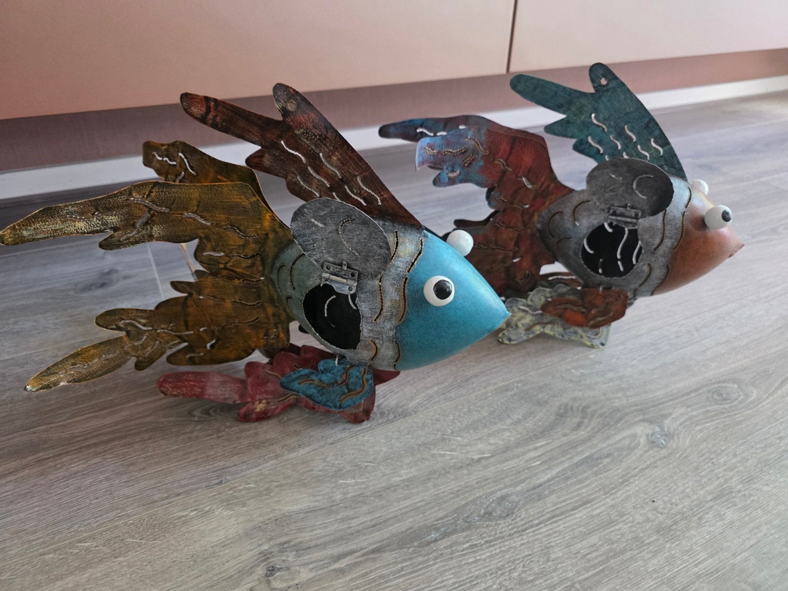 Decoratieve vissen van blik, Ophalen of Verzenden
