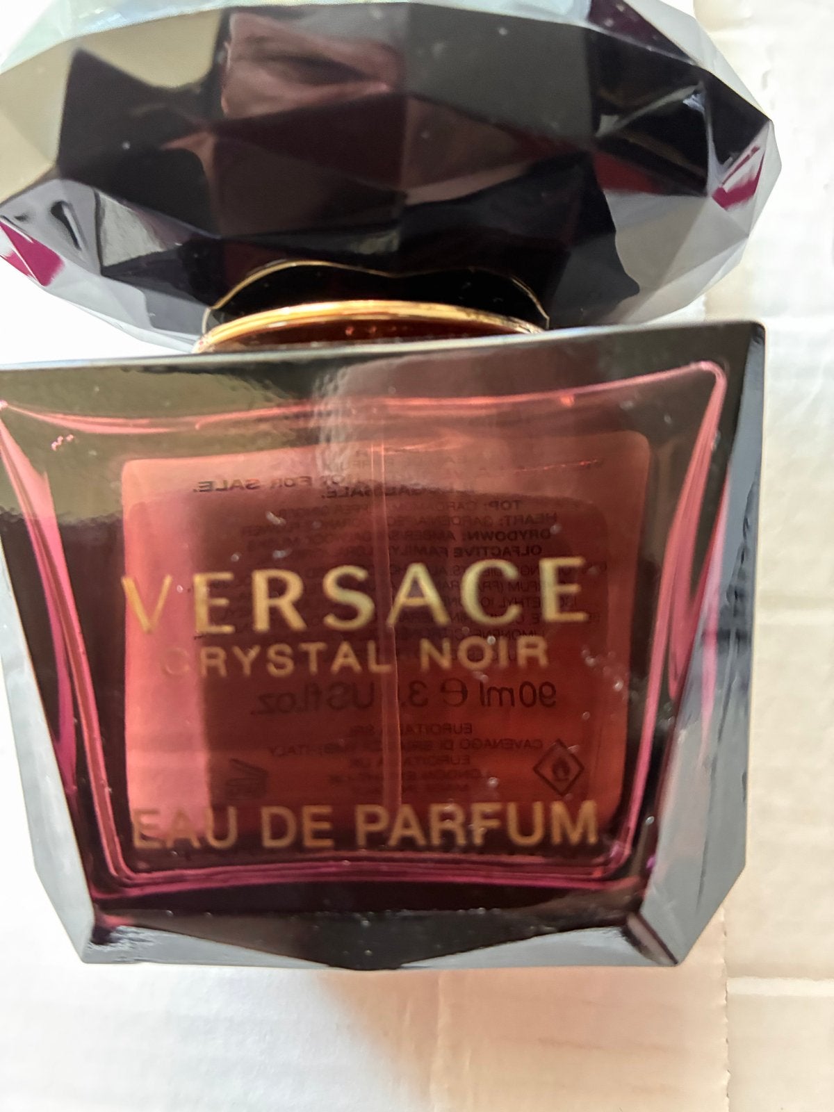 Versace Crystal Noir Eau de Parfum 90ml Tester, Ophalen of Verzenden, Nieuw