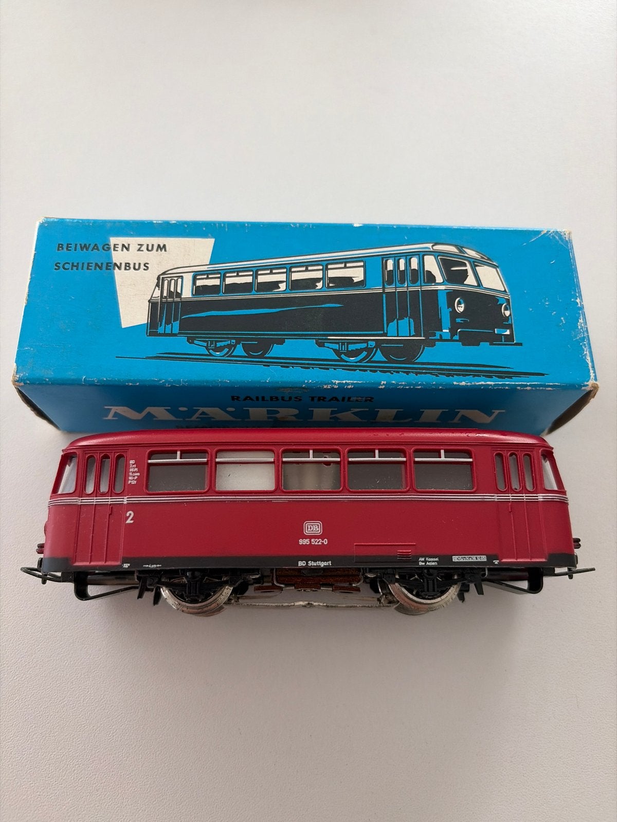 Märklin Railbus Trailer (Bijwagen Schienenbus), Hobby en Vrije tijd, Wisselstroom, Wagon, Ophalen of Verzenden, Zo goed als nieuw
