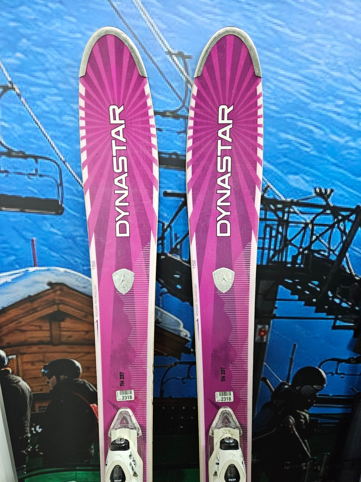 Dynastar Cham Woman 87 ski's - 152 cm, 140 tot 160 cm, Gebruikt, Ophalen of Verzenden, Skiën