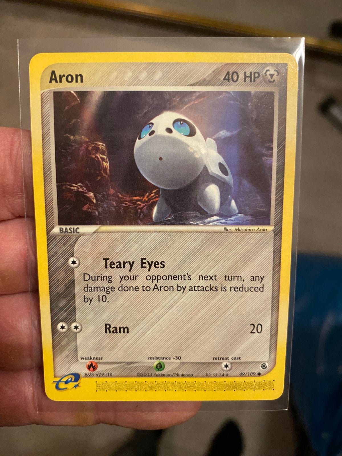 Vintage Aron E series Pokemon kaart, Verzenden, Zo goed als nieuw