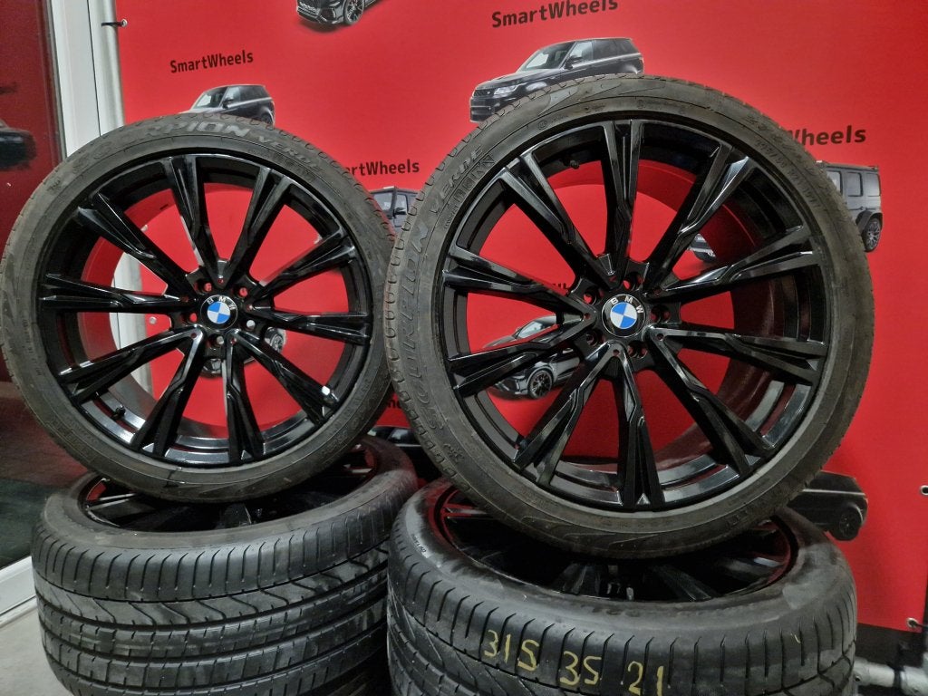 21 inch BMW BREEDSET X5 X6 G05 G06 VELGEN EN BANDEN, Niet ingevuld, 275 mm, Banden en Velgen, Niet ingevuld