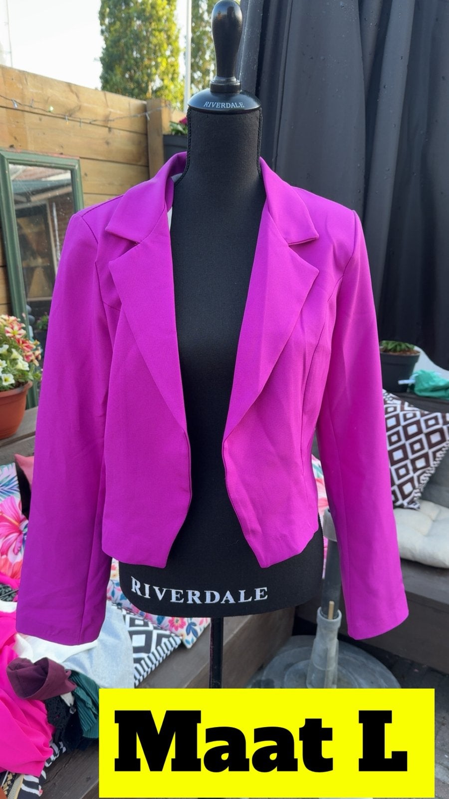 Nieuwe blazer, Paars, Maat 42/44 (L), Nieuw, Ophalen of Verzenden