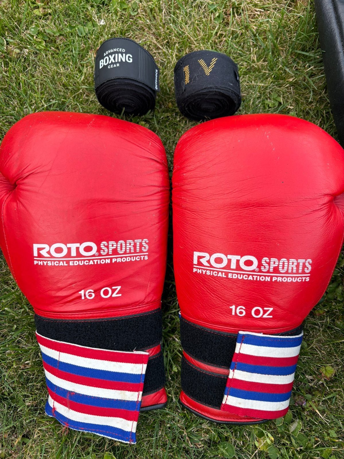 Bokszak Roto Sports incl. bokshandschoenen en bandages, Ophalen, Gebruikt, Bokszak