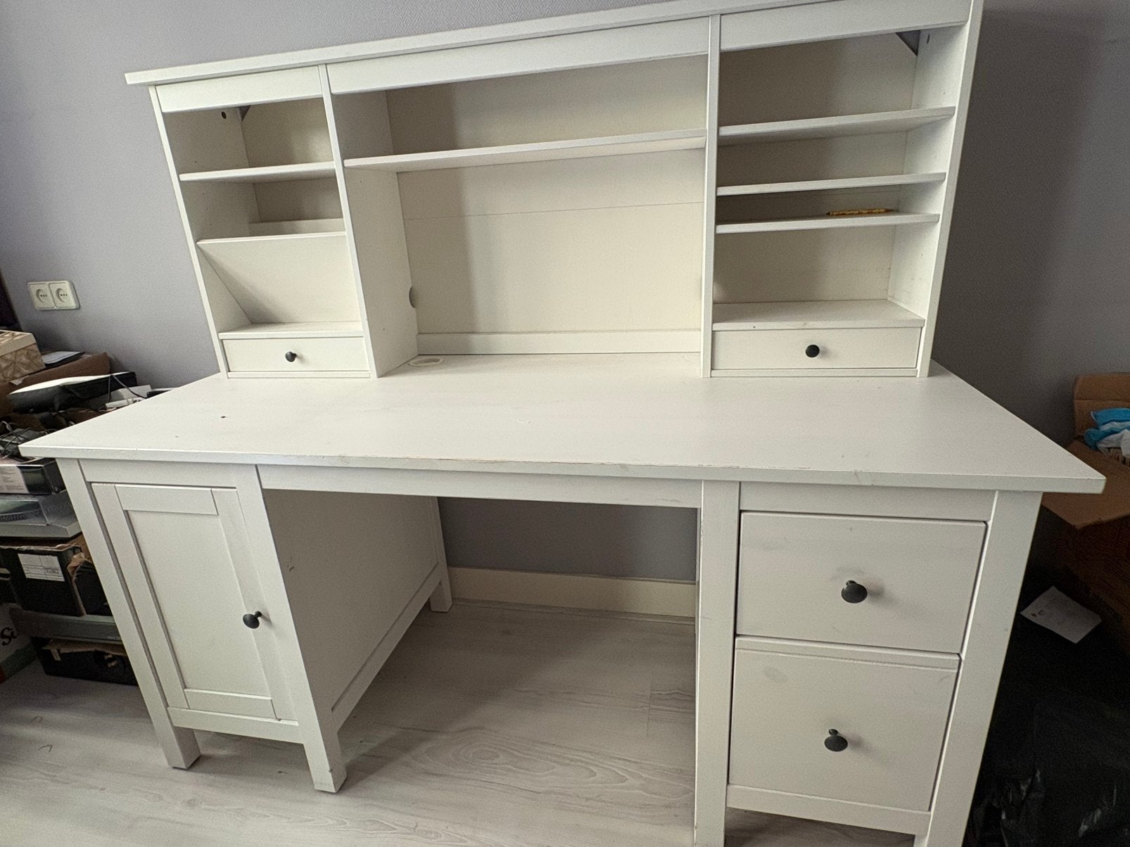 Hemnes bureau Ikea met opbouw, Ophalen, Gebruikt