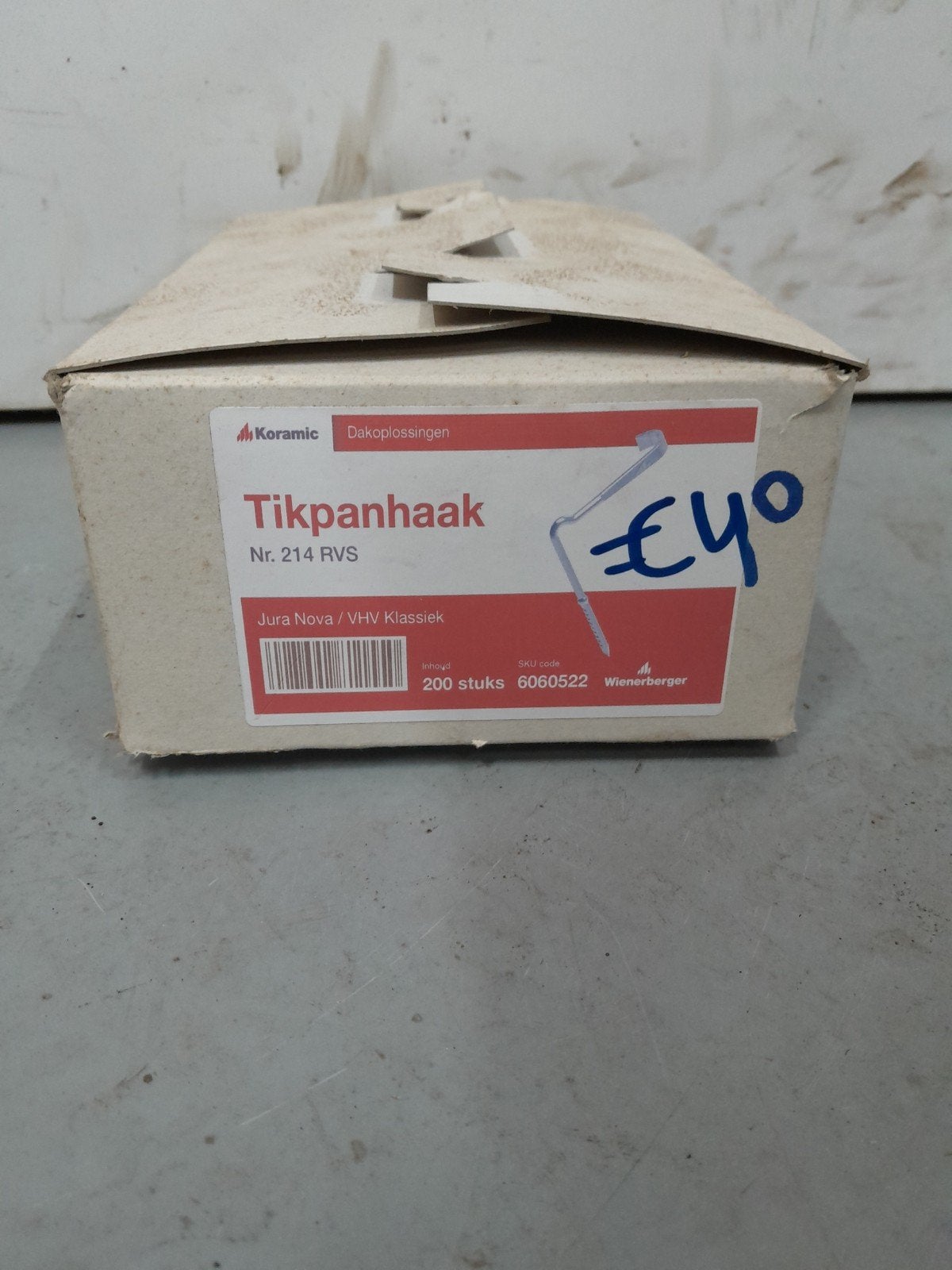Panhaak tikpanhaak koramic rvs, Ophalen of Verzenden, Nieuw, Rvs