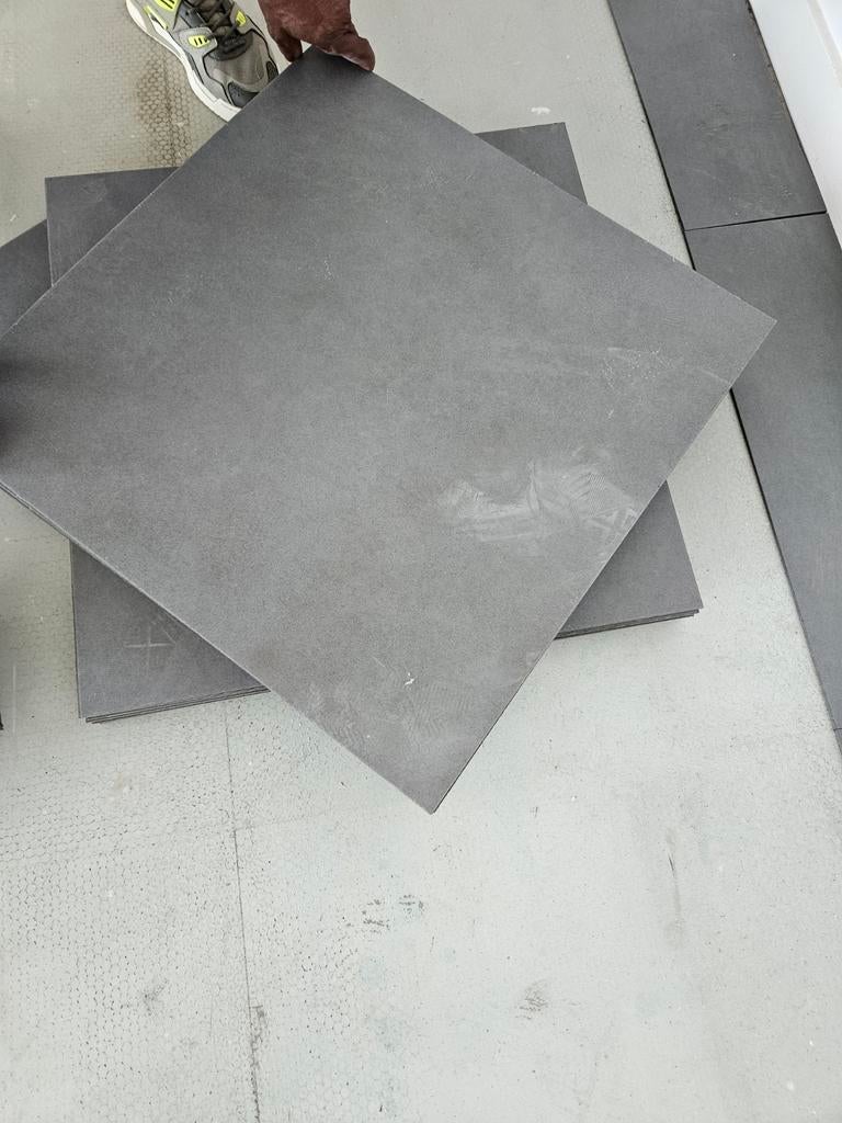 PVC Vloertegels Betonlook Grijs 60x60 cm - 250m², Doe-het-zelf en Verbouw, Tegels, Ophalen of Verzenden