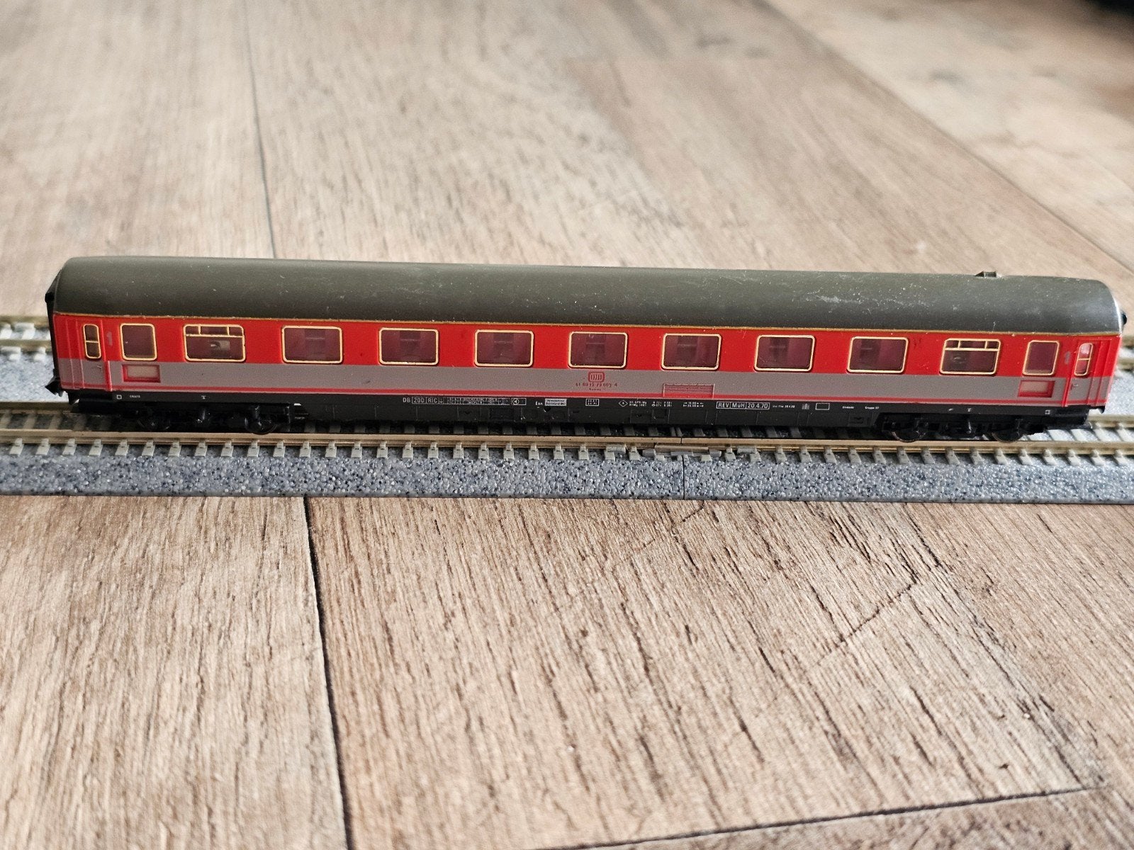 Fleischmann Piccolo N DB rijtuig - modeltrein, Ophalen of Verzenden, Gebruikt, Wagon, Fleischmann