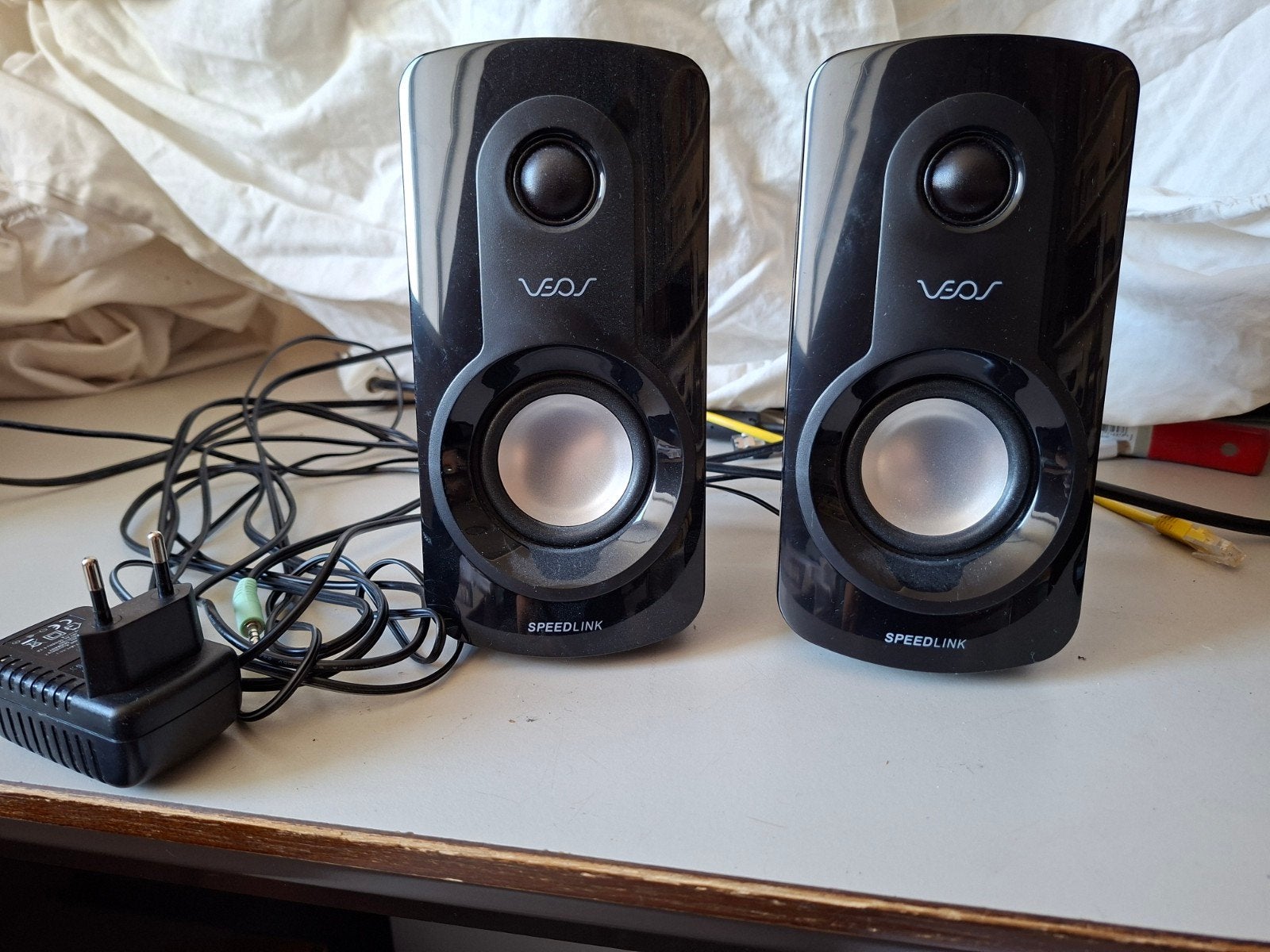 Speedlink Veos Stereo Speakers - Zwart, Computers en Software, Pc speakers, Ophalen of Verzenden, Gebruikt, Audiokanaal 2, Speedlink