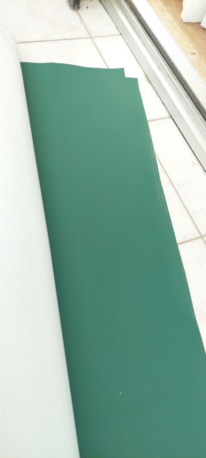 Flessengroene kunstleder, 120 cm of meer, Leer of Kunstleer, Ophalen of Verzenden, Groen