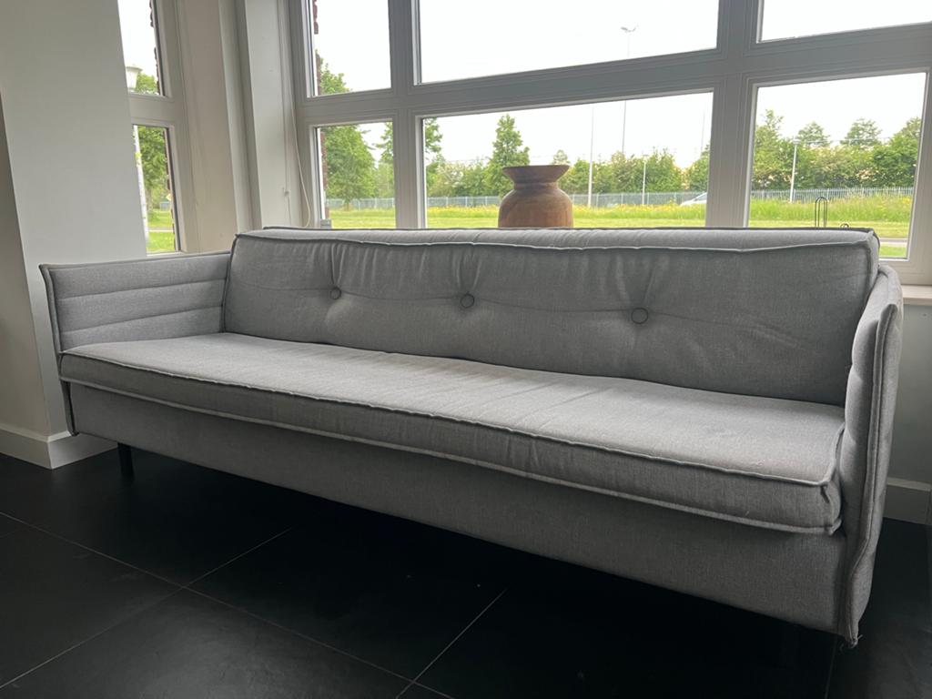 Zuiver 3-zitsbank grijs - 200x70 cm, Ophalen, Gebruikt, Minder dan 75 cm, Driepersoons