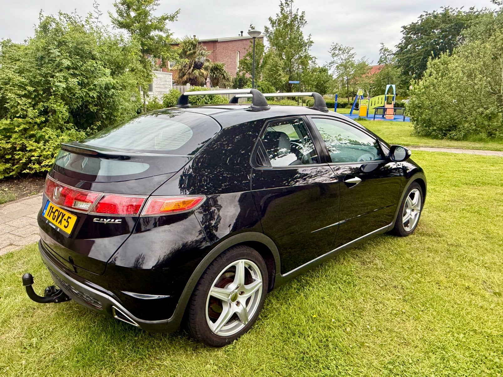 Honda Civic 1.8I V-TEC Sport 5DR 2008 Zwart - NIEUWE APK (!), Voorwielaandrijving, 15 km/l, Zwart, 4 cilinders