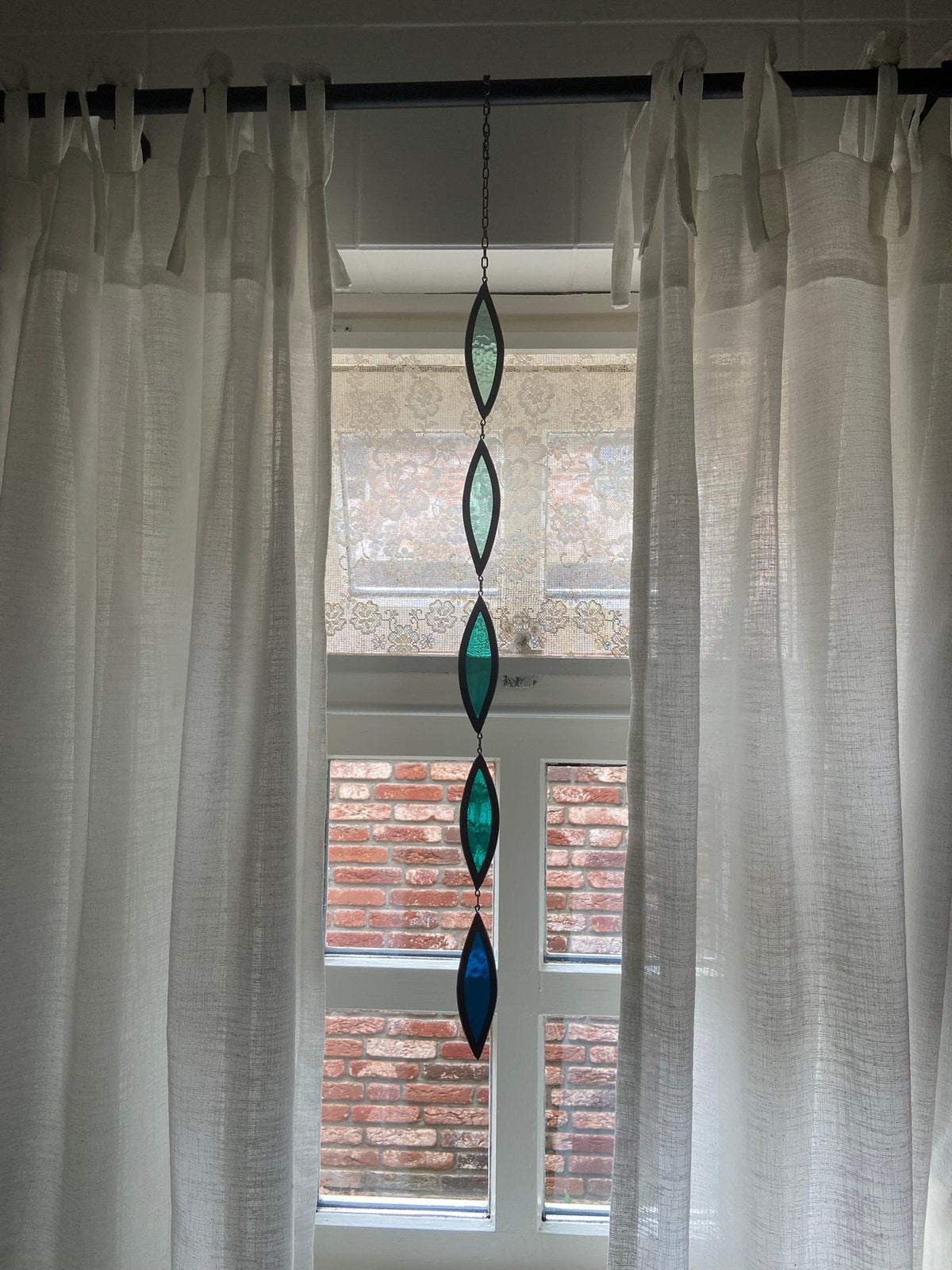 Prachtige suncatcher mintgroen, Huis en Inrichting, Woonaccessoires | Spiegels, Minder dan 50 cm, Nieuw, Ophalen of Verzenden