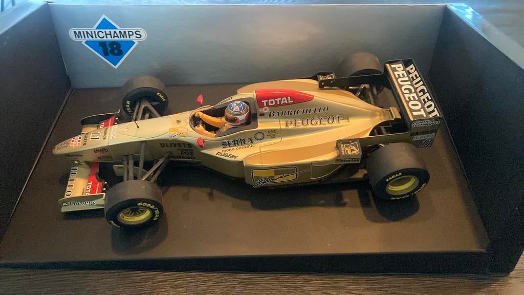 Formule 1Jordan Peugeot R Barrichello, Ophalen of Verzenden, Zo goed als nieuw, Auto, MiniChamps