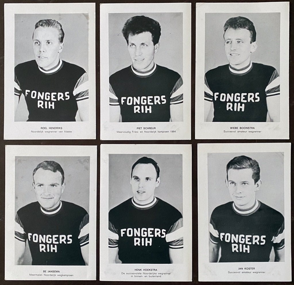 Wielrennen 6 fotokaarten FONGERS – RIH, Ophalen of Verzenden, Overige typen