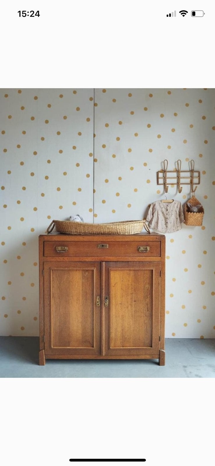 Commode - kastje - brocante - antiek, Kinderen en Baby's, Kinderkamer | Commodes en Kasten, Ophalen, Gebruikt, 50 tot 70 cm, 100 cm of meer