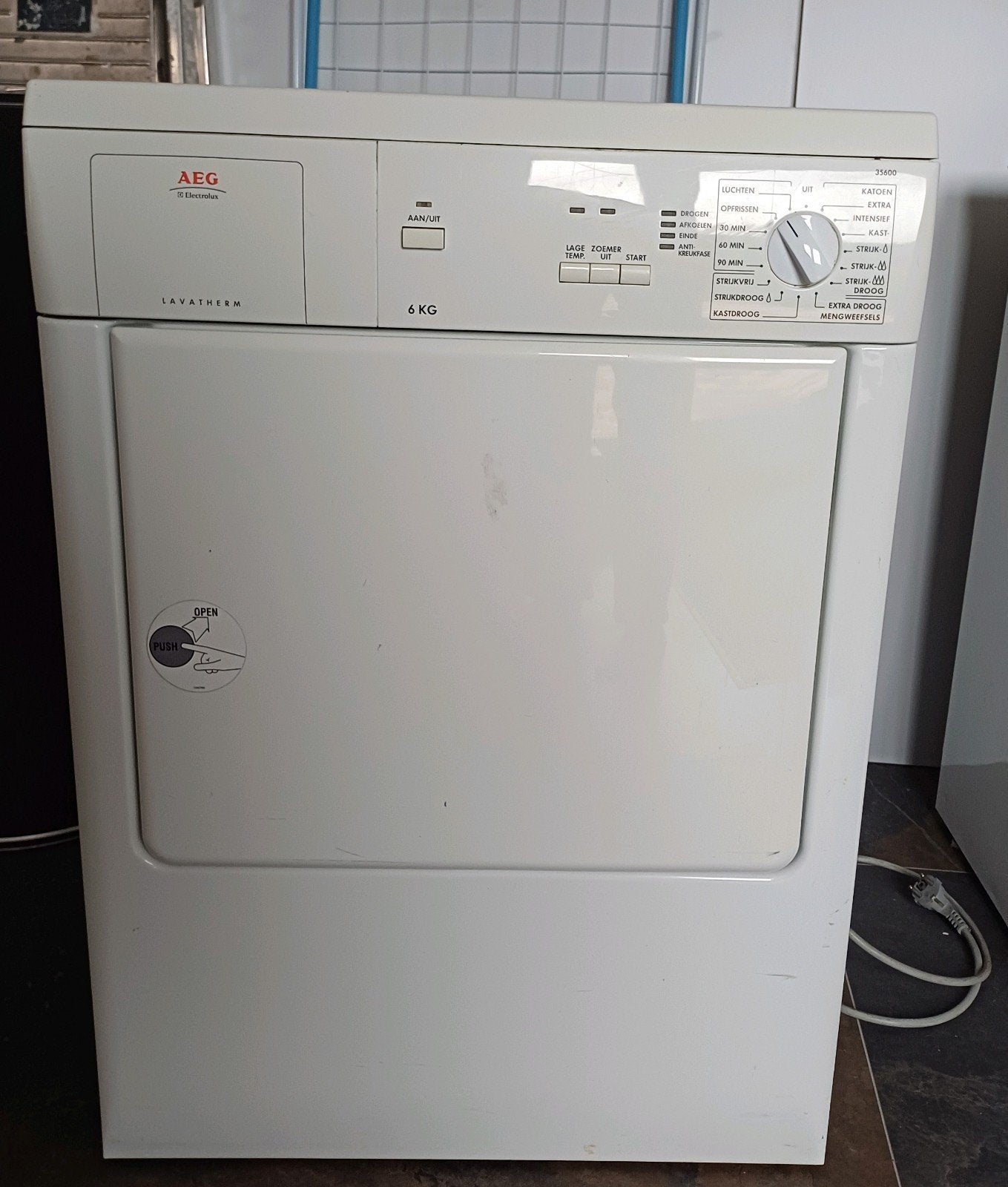 AEG Lavatherm 6KG Luchtafvoer Wasdroger - Goede Staat, Ophalen, Gebruikt, Luchtafvoer, 4 tot 6 kg