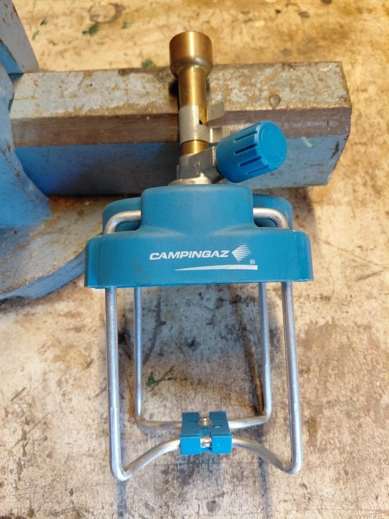 Bunsenbrander voor camping gaz, Ophalen of Verzenden, Gebruikt