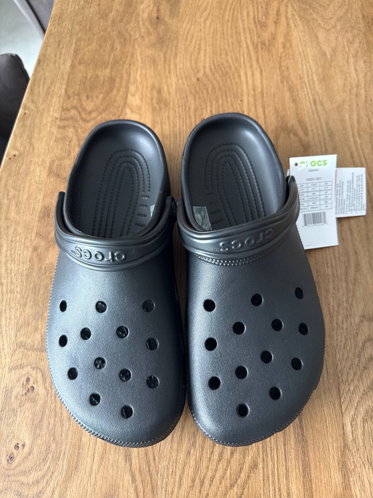 Crocs Classic Zwart Maat 45/46 - Nieuw en Ongedragen, Verzenden, Nieuw, Zwart, Slippers