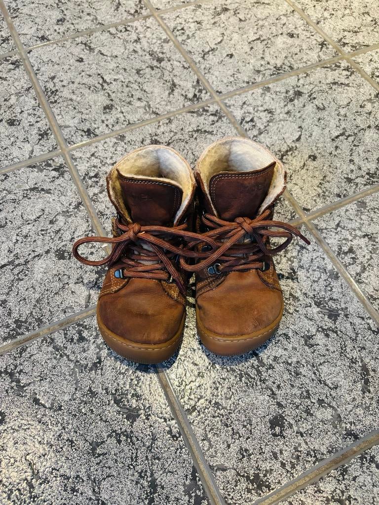 Koel barefoot winterschoentjes leer wol maat 25, Ophalen of Verzenden, Gebruikt, Jongen of Meisje, Schoenen