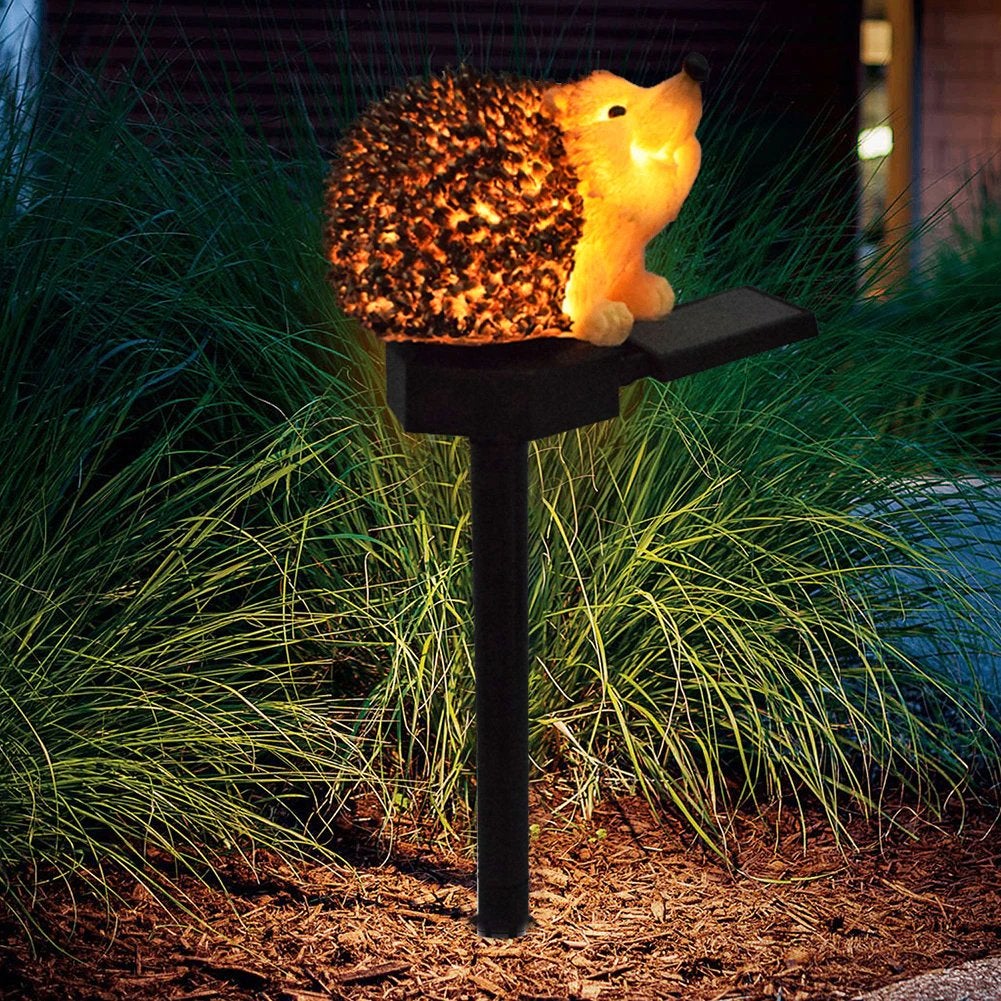 Lichtgevende Egel / Tuin Decoratie Solar Lamp Dier Beeld, Verzenden, Nieuw, Kunststof, Dierenbeeld