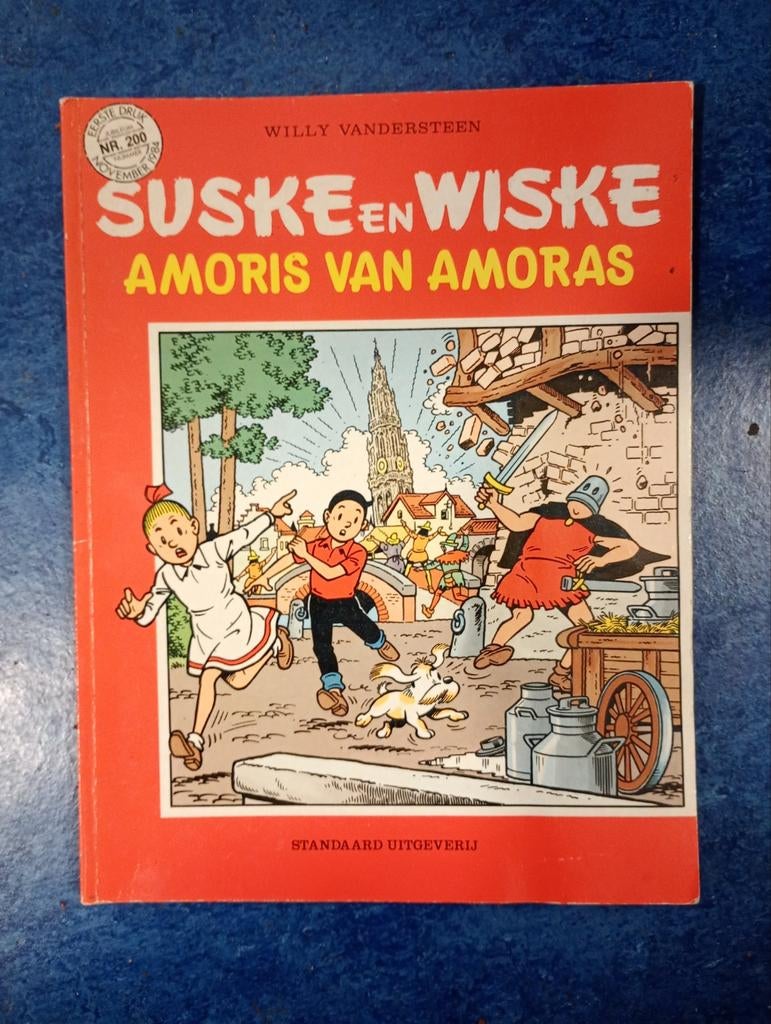 Suske en Wiske: Amoris van Amoras - Eerste Druk (Nr. 200), Eén stripboek, Ophalen, Gelezen, Willy Vandersteen