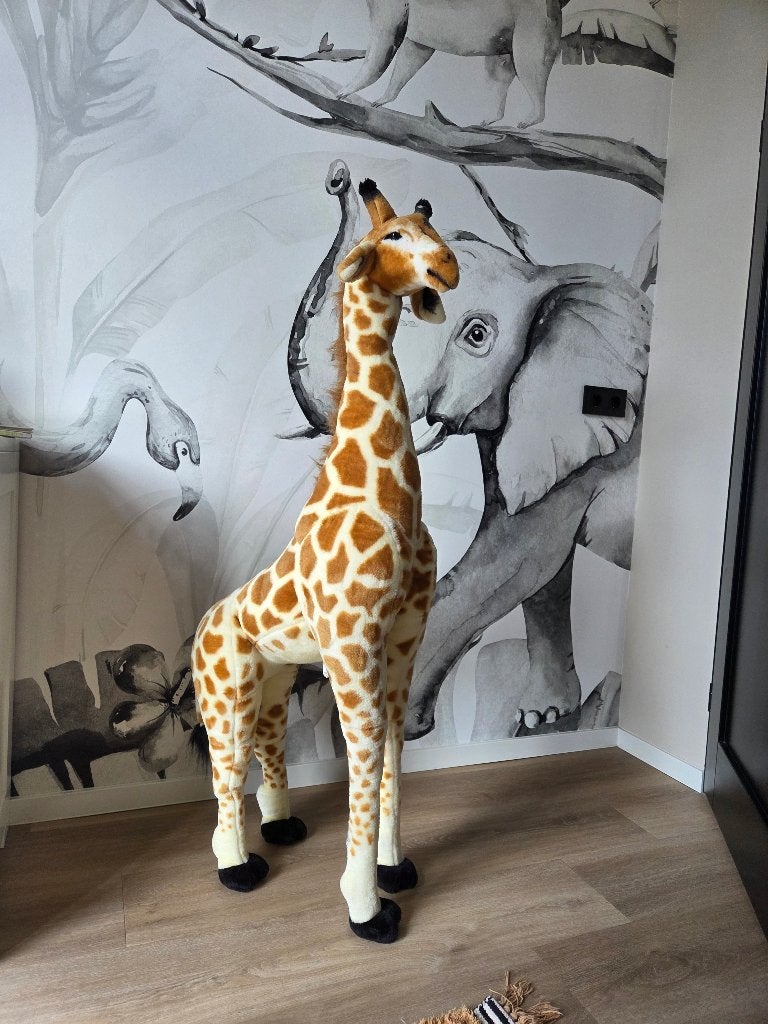 Knuffel Childhome Giraffe, Ophalen, Zelfklevend, Geel, Overige typen