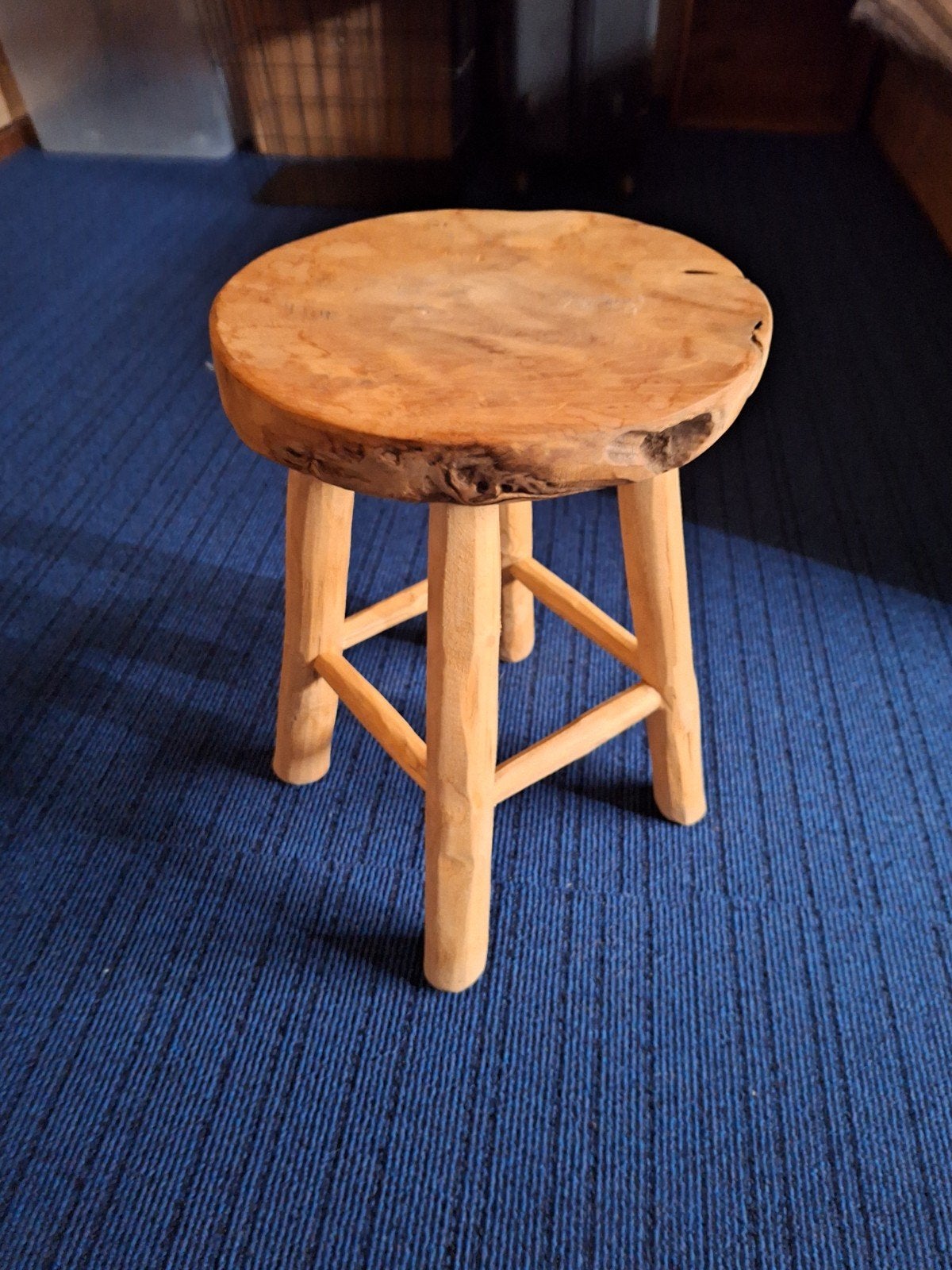 Houten krukje, Ophalen, Zo goed als nieuw, Hout