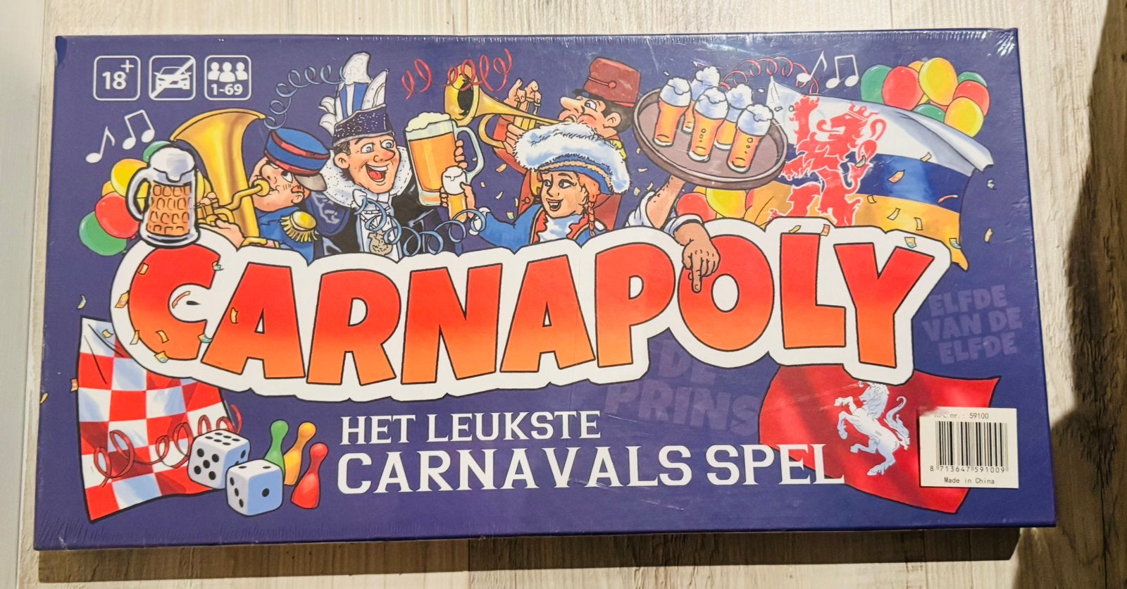 Carnapoly Spel - Compleet & nieuw in plastic, Ophalen of Verzenden, Minder dan 500 stukjes, Nieuw, Overige typen