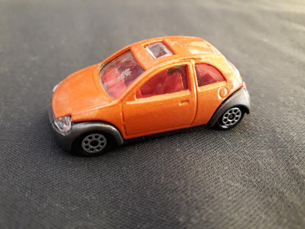 Ford Ka '96 oranje-bruin – Majorette, Ophalen of Verzenden, Zo goed als nieuw, Auto