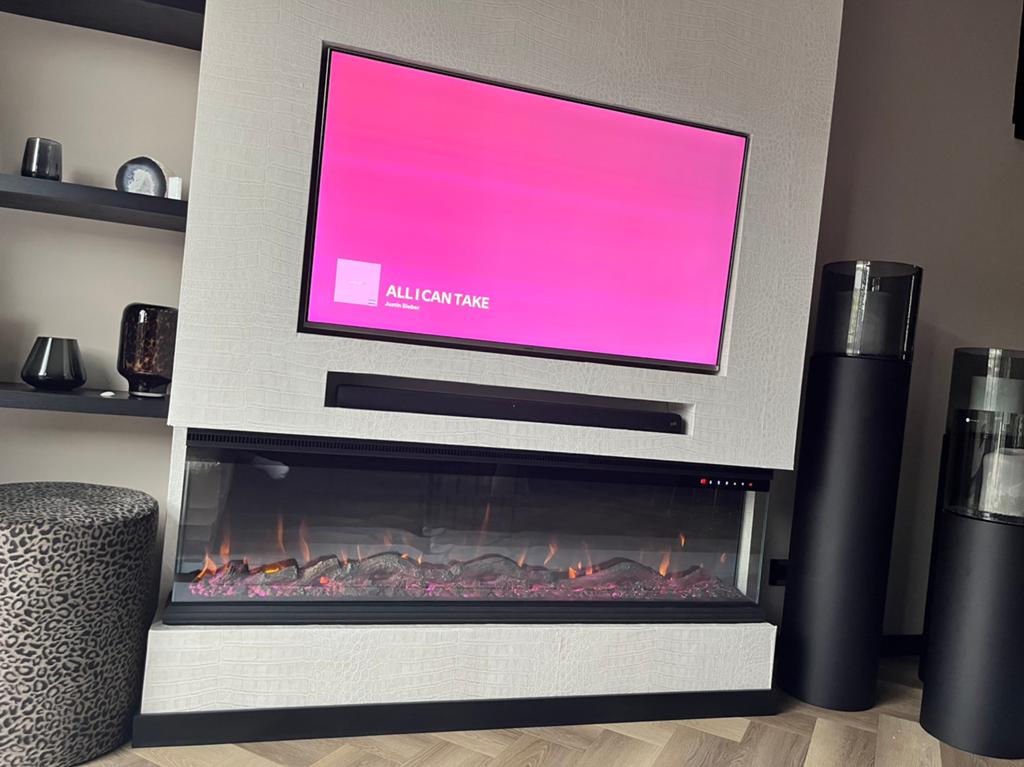 Sfeerhaard elektrisch, Huis en Inrichting, Haarden, Ophalen, Zo goed als nieuw, Elektrische haard