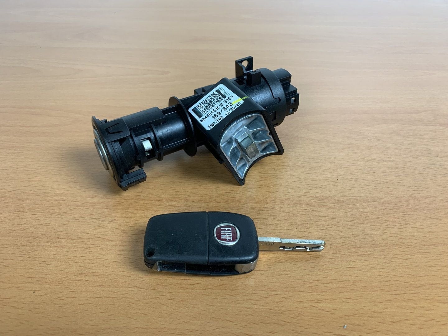 fiat panda contactslot met afstandsbediening 2003 tot 2012, Gebruikt, -, -, Ophalen of Verzenden