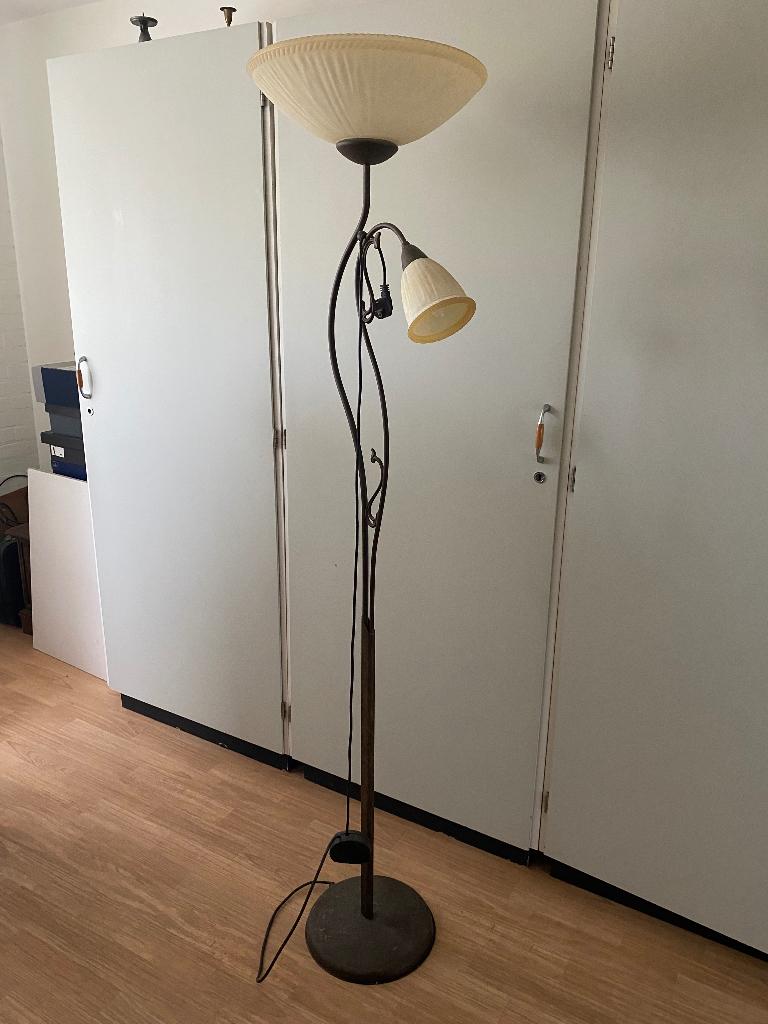 Vloerlamp, Ophalen, Gebruikt, Glas, 150 tot 200 cm