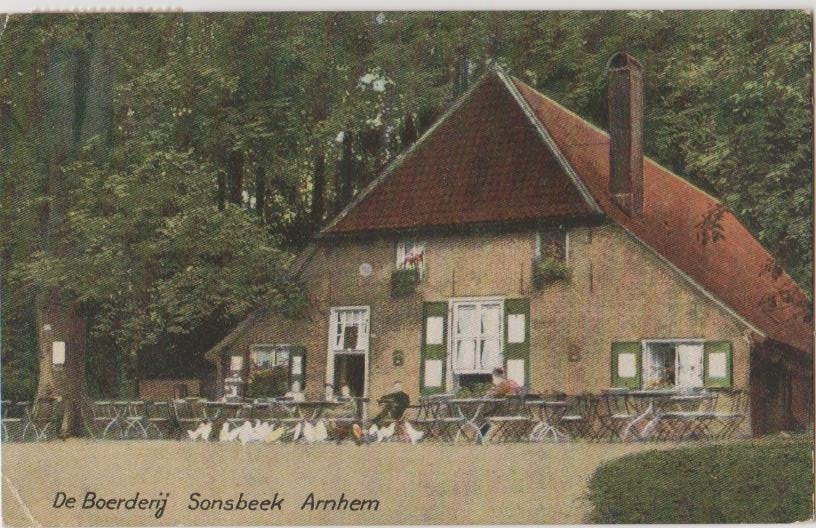 Arnhem De Boerderij Sonsbeek 1936., Ophalen, 1920 tot 1940, Gelopen, Gelderland