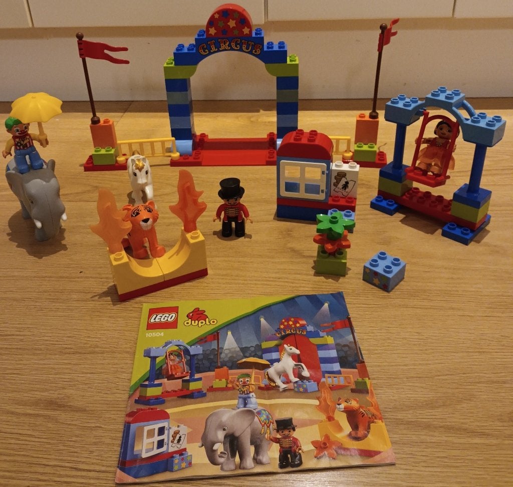 Lego Duplo groot circus 10504, Kinderen en Baby's, Overige thema's, Ophalen of Verzenden, Zo goed als nieuw, Compleet