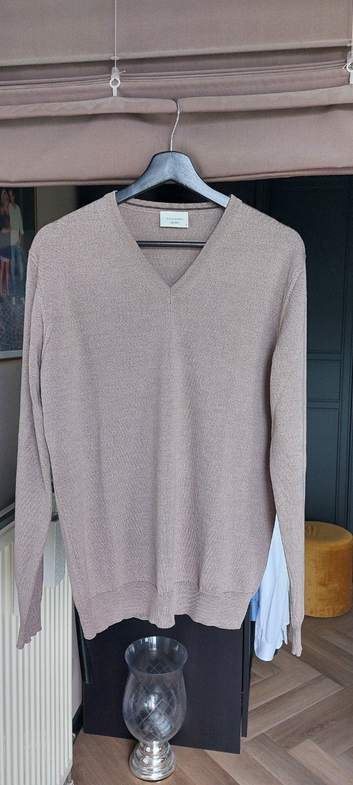 Nieuwe Profuomo trui voor heren. Maat S. Taupe, Beige, Nieuw, Ophalen of Verzenden, Profuomo