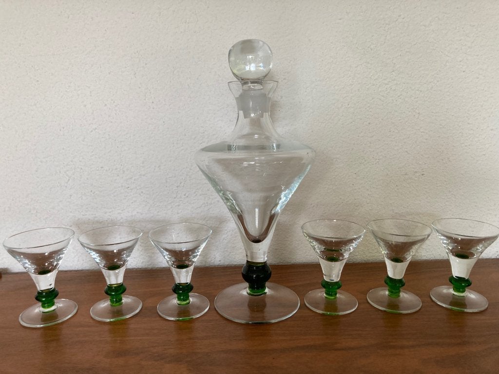 likeur set met 6 glaasjes, Antiek en Kunst, Ophalen of Verzenden