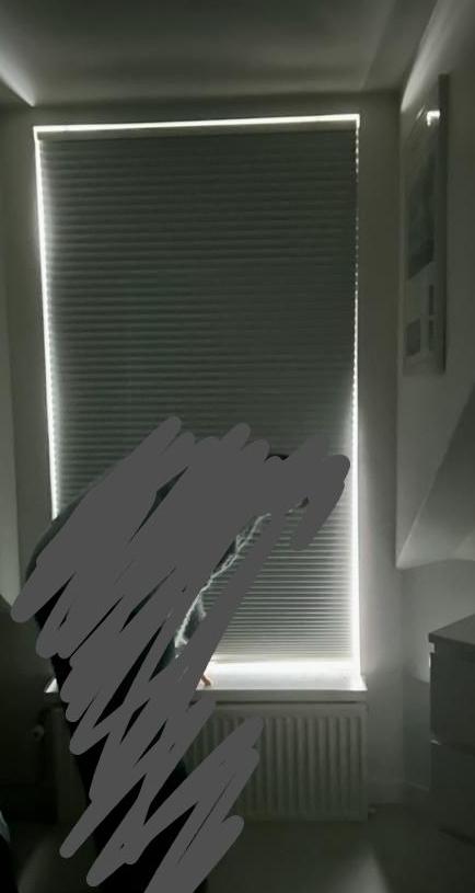 Trippevals verduisterend plissegordijn wit ikea 100 x 195, Huis en Inrichting, Stoffering | Gordijnen en Lamellen, Ophalen, Wit