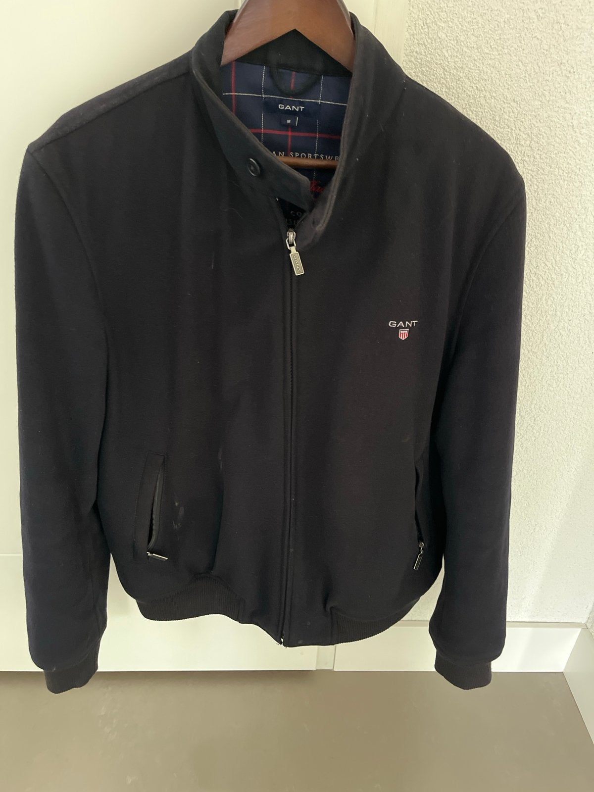 Gant heren winterjack maat M, Ophalen of Verzenden, Gedragen, Maat 48/50 (M), Blauw