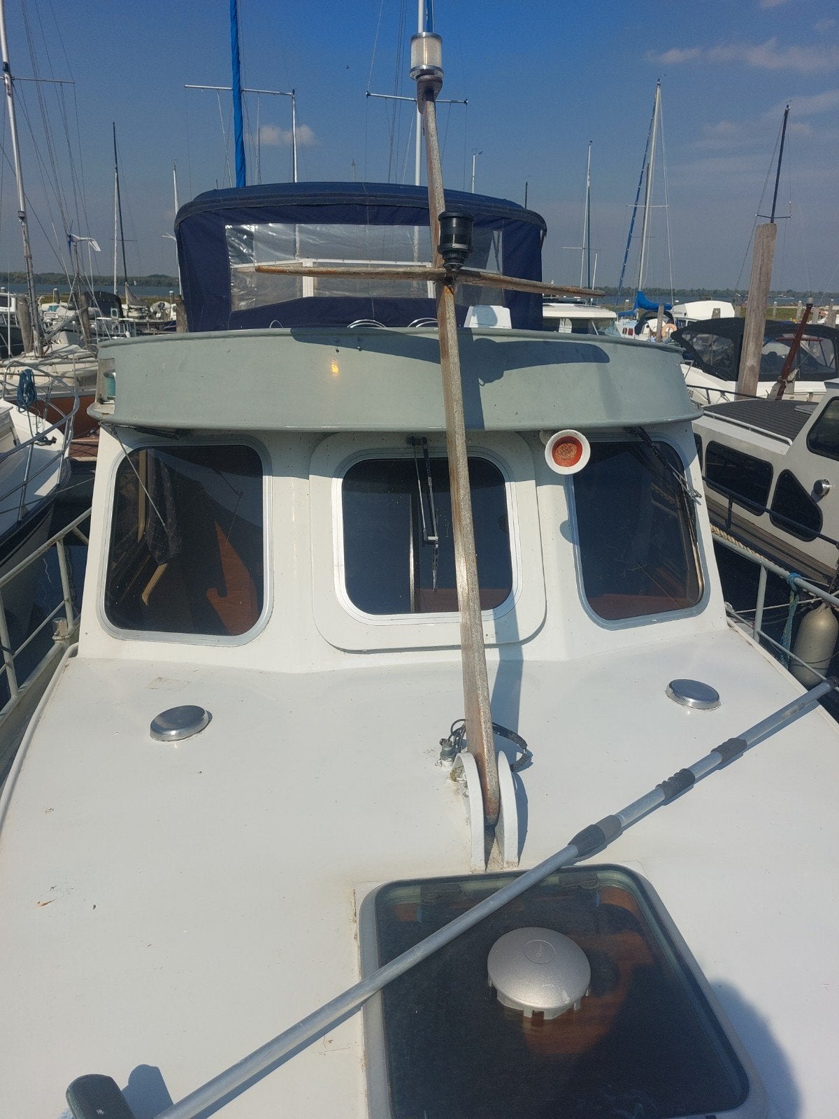 Tekoop  stalen motorboot  motorkruiser bouwjaar 1984 L 11 me, Ophalen, Diesel, Boegschroef