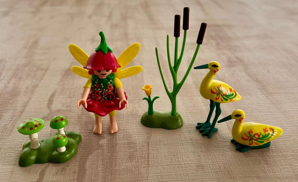 Playmobil Fairies: Elfje Met Ooievaars 9138 te koop zgan, Ophalen of Verzenden, Zo goed als nieuw