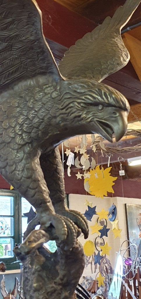 bronzen beeld/ ADELAAR / brons / tuinbeeld / vogel/roofvogel, Dierenbeeld, Nieuw, Info@huisentuindecoratiemarie.nl, Huis en tuin decoratie marie