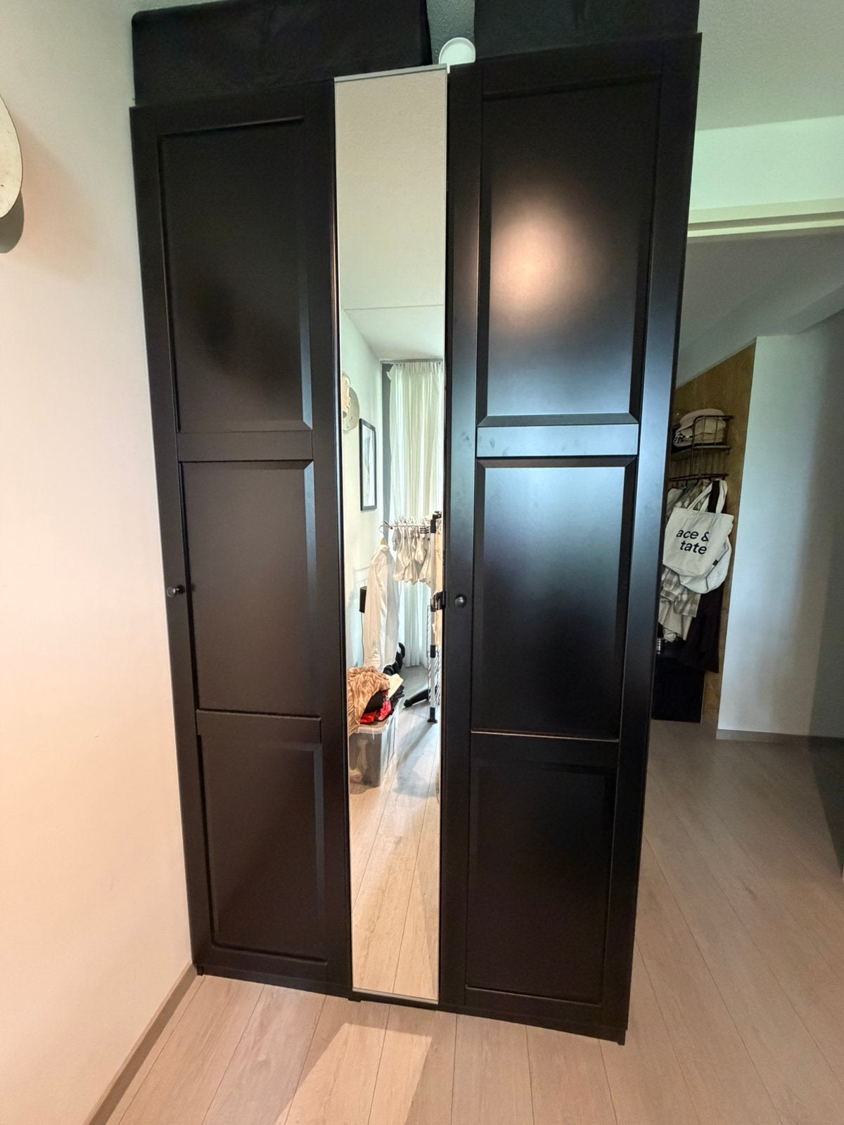 Ikea Pax kledingkast Tyssedal deuren, Ophalen, Zo goed als nieuw, 50 tot 75 cm, 200 cm of meer