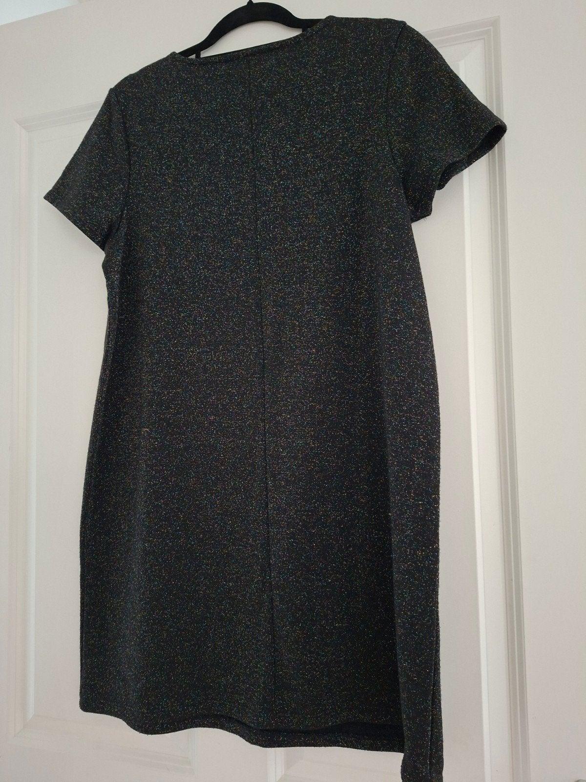 zwarte jurk met glitters, Maat 38/40 (M), Zwart, Ophalen of Verzenden, Zo goed als nieuw